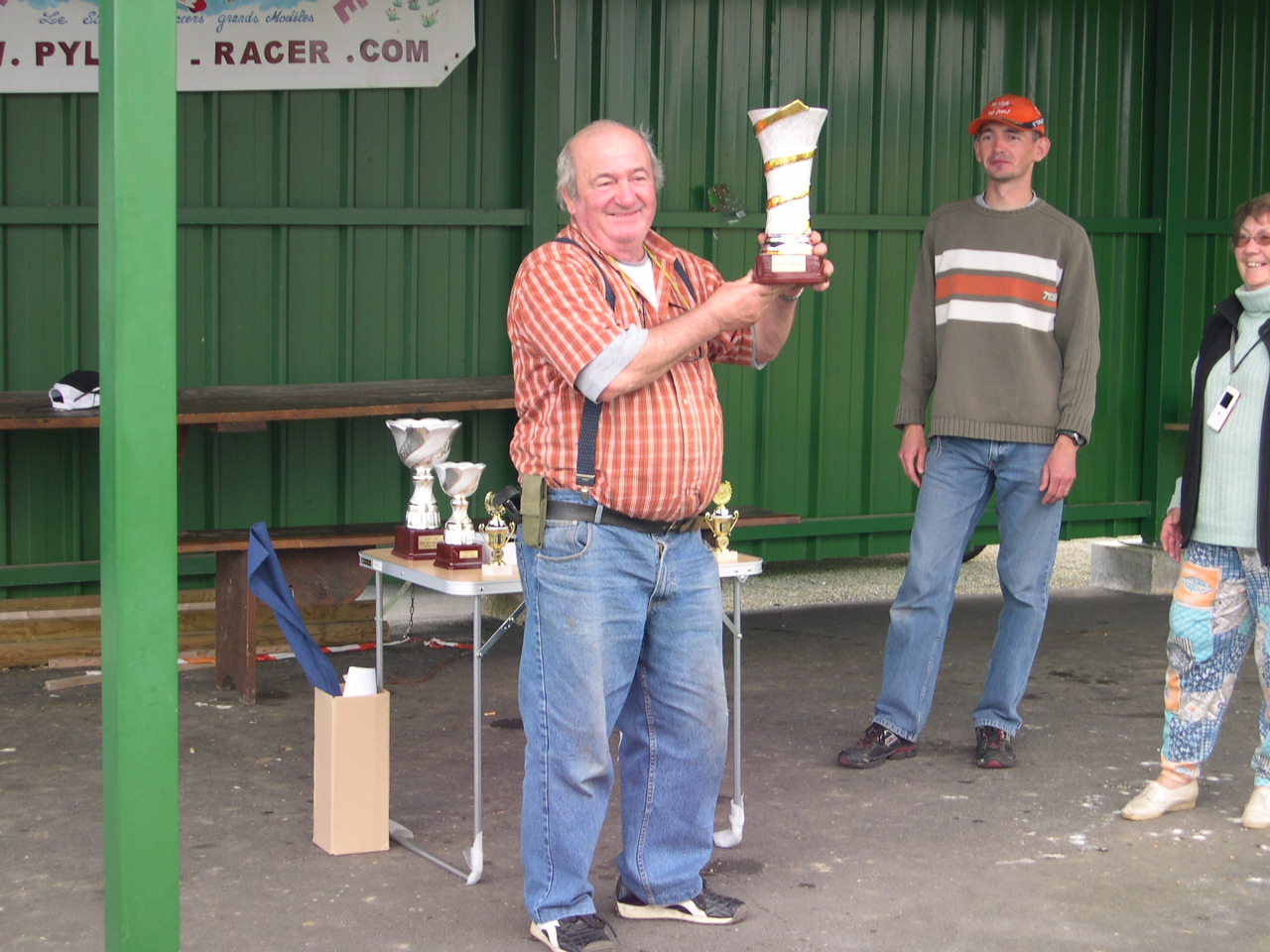 Claude Degorce  et son trophet