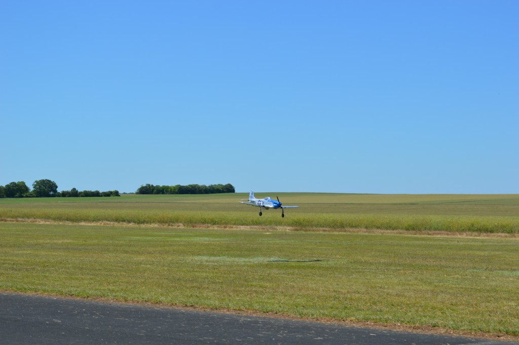 P51 Mustang  en approche finale 