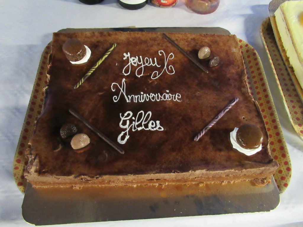 Le Gateau d'anniverssaire de Gilles  au  